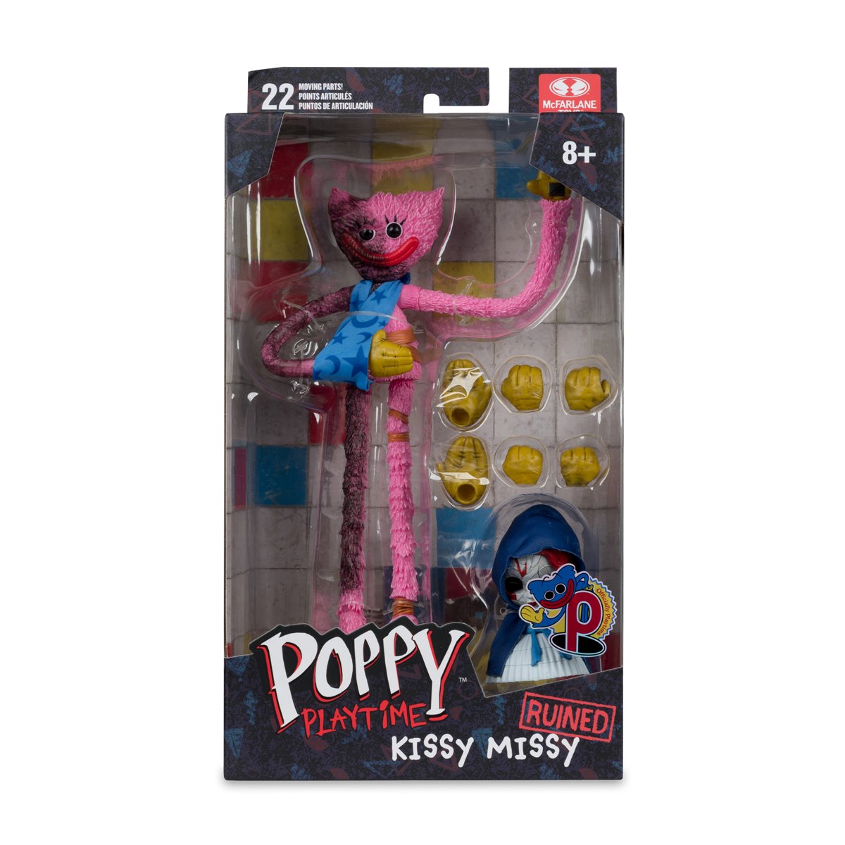 Poppy Playtime Wave 2 Kissy Missy Ruined 7-Inch Scale Action Figure