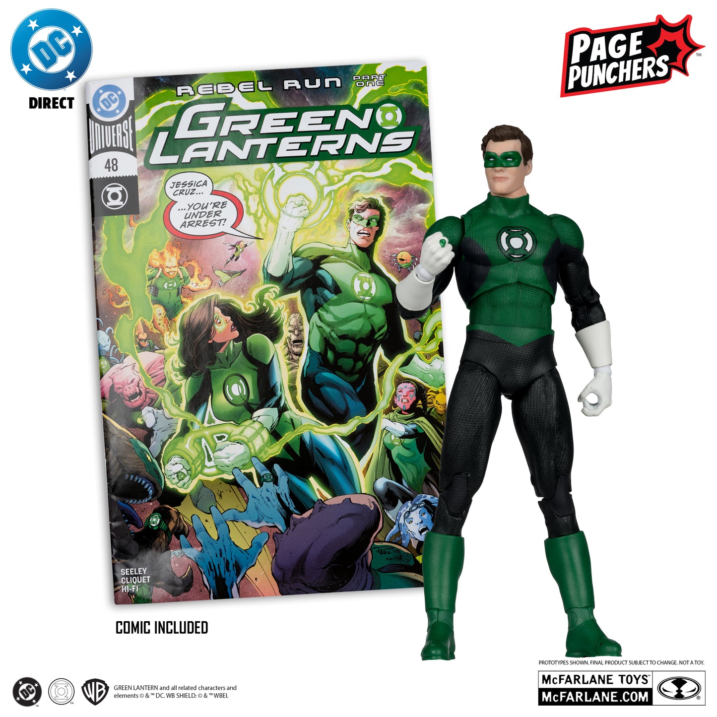 DC Page Punchers Green Lantern Hal Jordan (Green Lanterns #48) with Comic