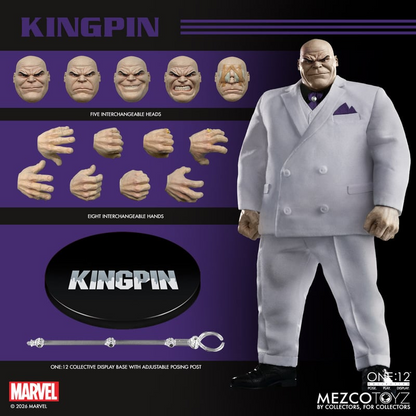[$145.00] Mezco One:12 Collective Marvel Comics Kingpin Action Figure