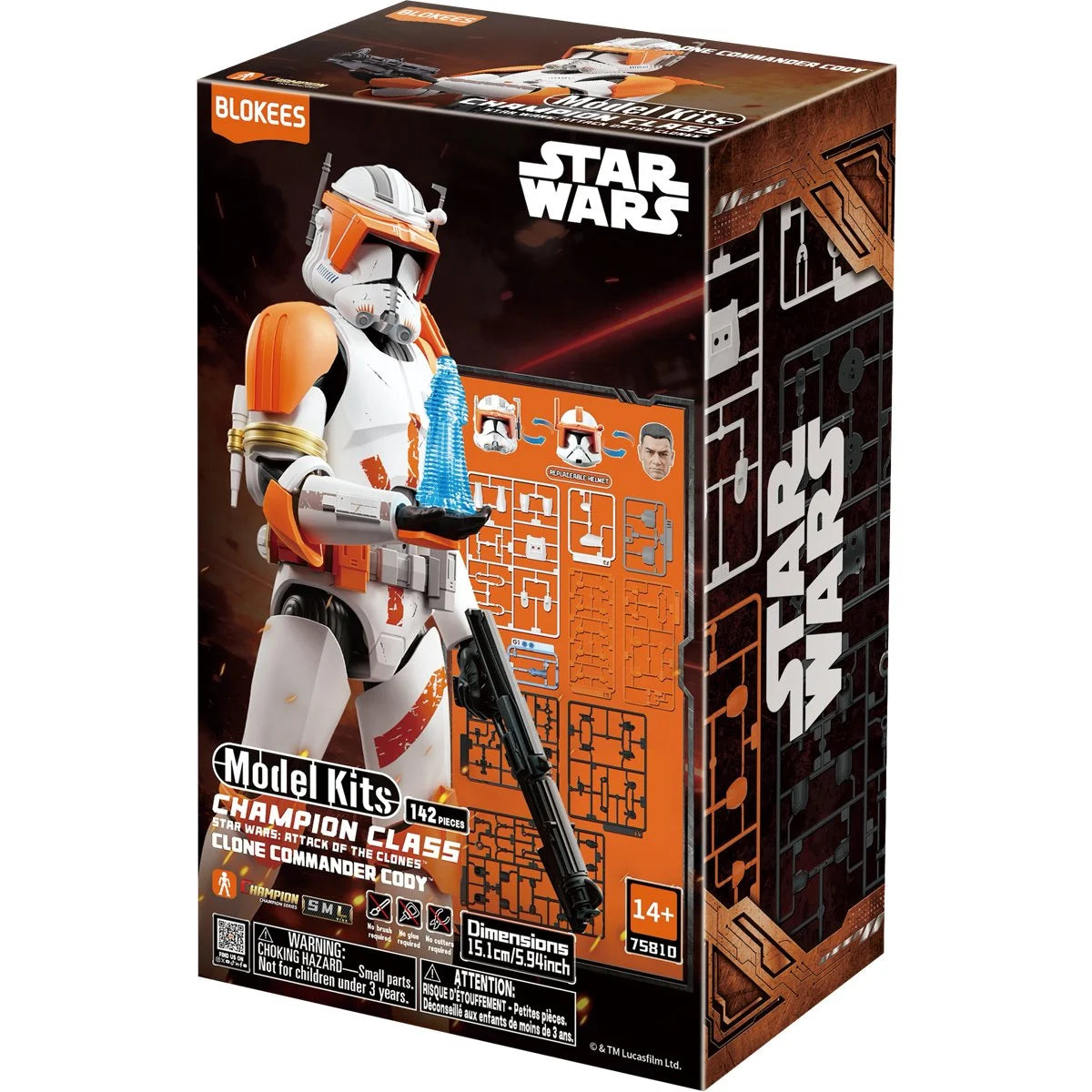 [$27.99] Star Wars: Attack of the Clones Clone Commander Cody Champion Class Model Kit