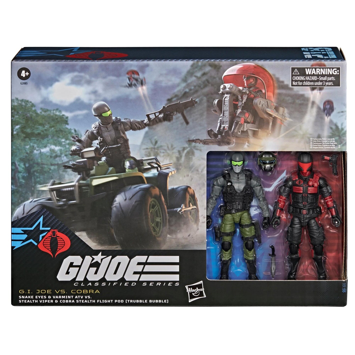 [$109.99] G.I. Joe Classified Series "Battle in a Box" Snake Eyes & Varmint ATV vs. Stealth Viper & Trubble Bubble