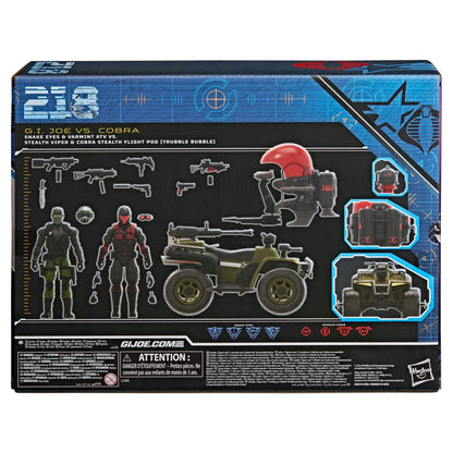 [$109.99] G.I. Joe Classified Series "Battle in a Box" Snake Eyes & Varmint ATV vs. Stealth Viper & Trubble Bubble
