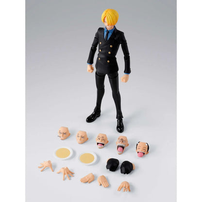 [$74.99] One Piece S.H.Figuarts Sanji (Romance Dawn) Action Figure