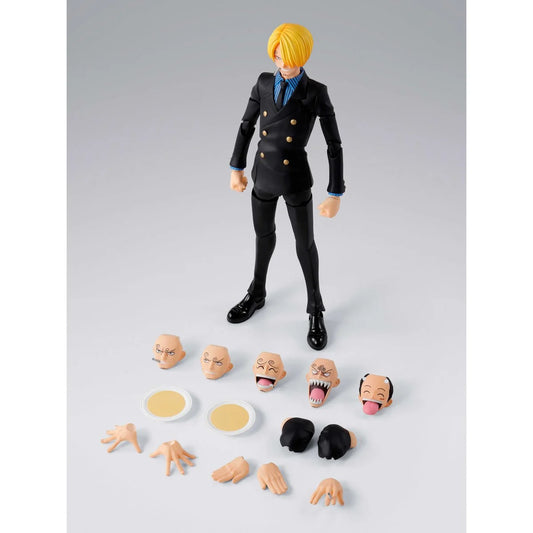 [$74.99] One Piece S.H.Figuarts Sanji (Romance Dawn) Action Figure
