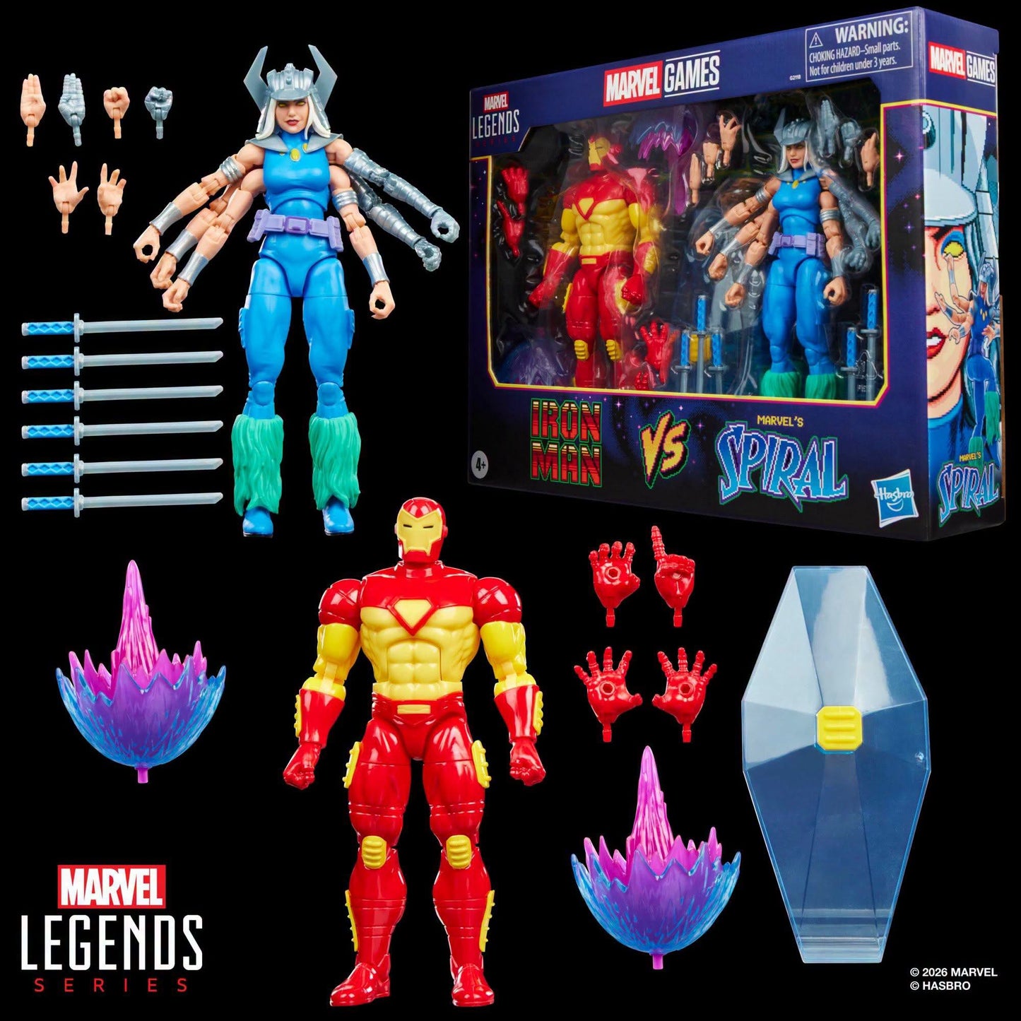 [$59.99] Marvel Legends Marvel Games Iron Man vs Spiral 2-pack
