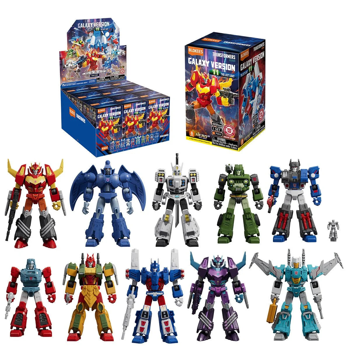 [$80.99] Transformers Galaxy Version 11 The Lost Light Blokees Blind Box Model Kits (CASE OF 9)