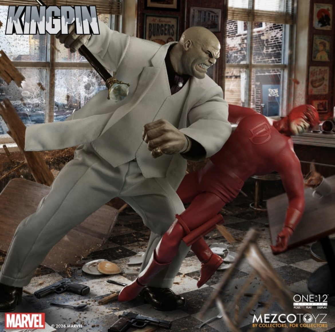 [$145.00] Mezco One:12 Collective Marvel Comics Kingpin Action Figure