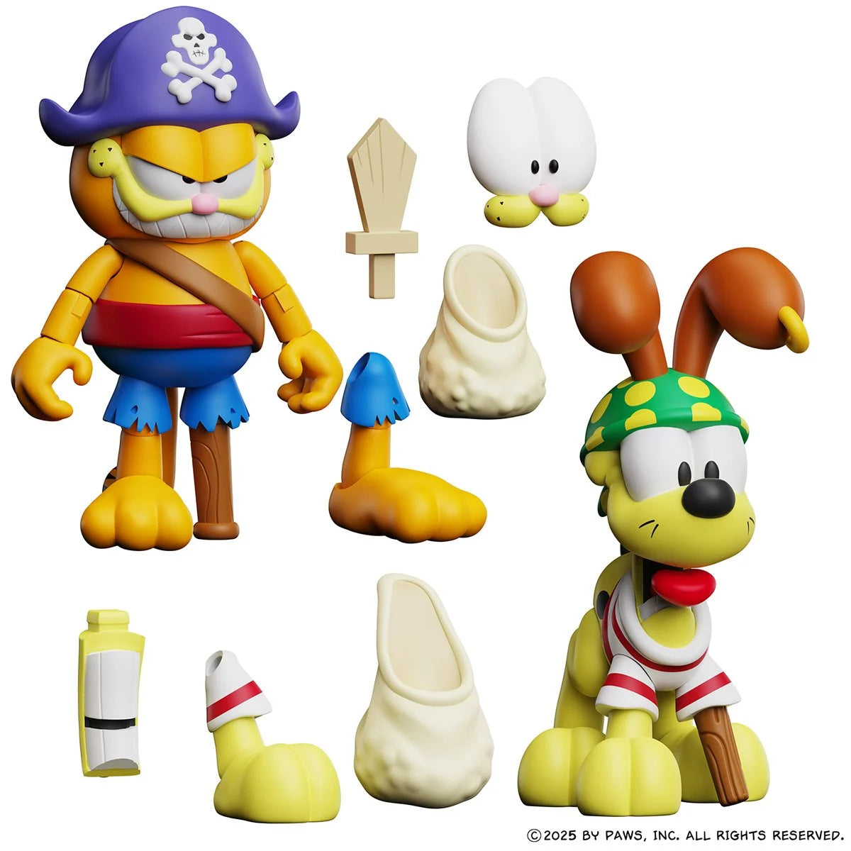 Garfield's Halloween Adventure Pirate Garfield and Pirate Odie Action Figure 2-Pack