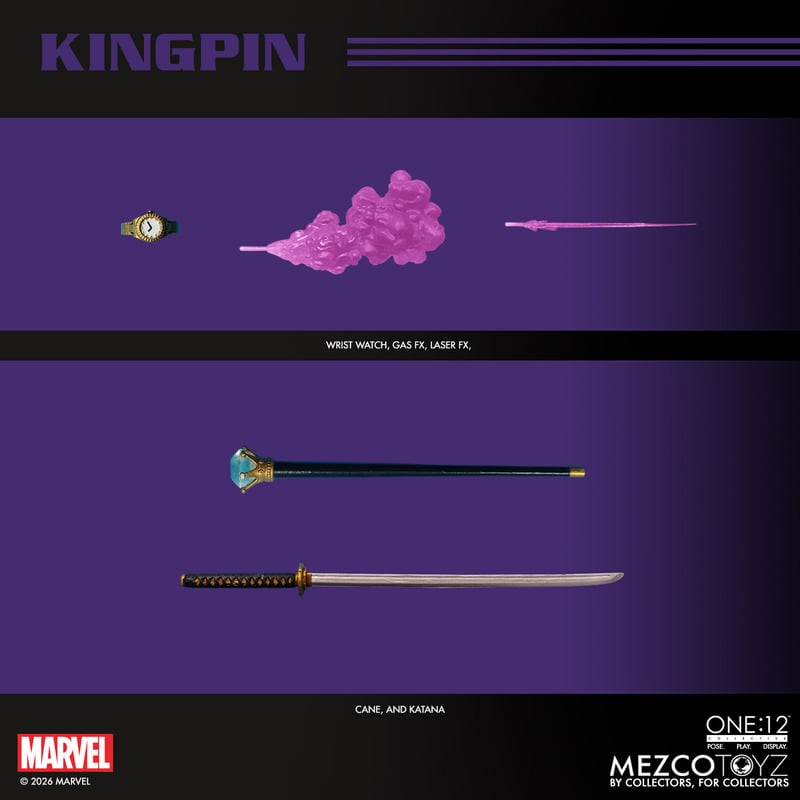 [$145.00] Mezco One:12 Collective Marvel Comics Kingpin Action Figure