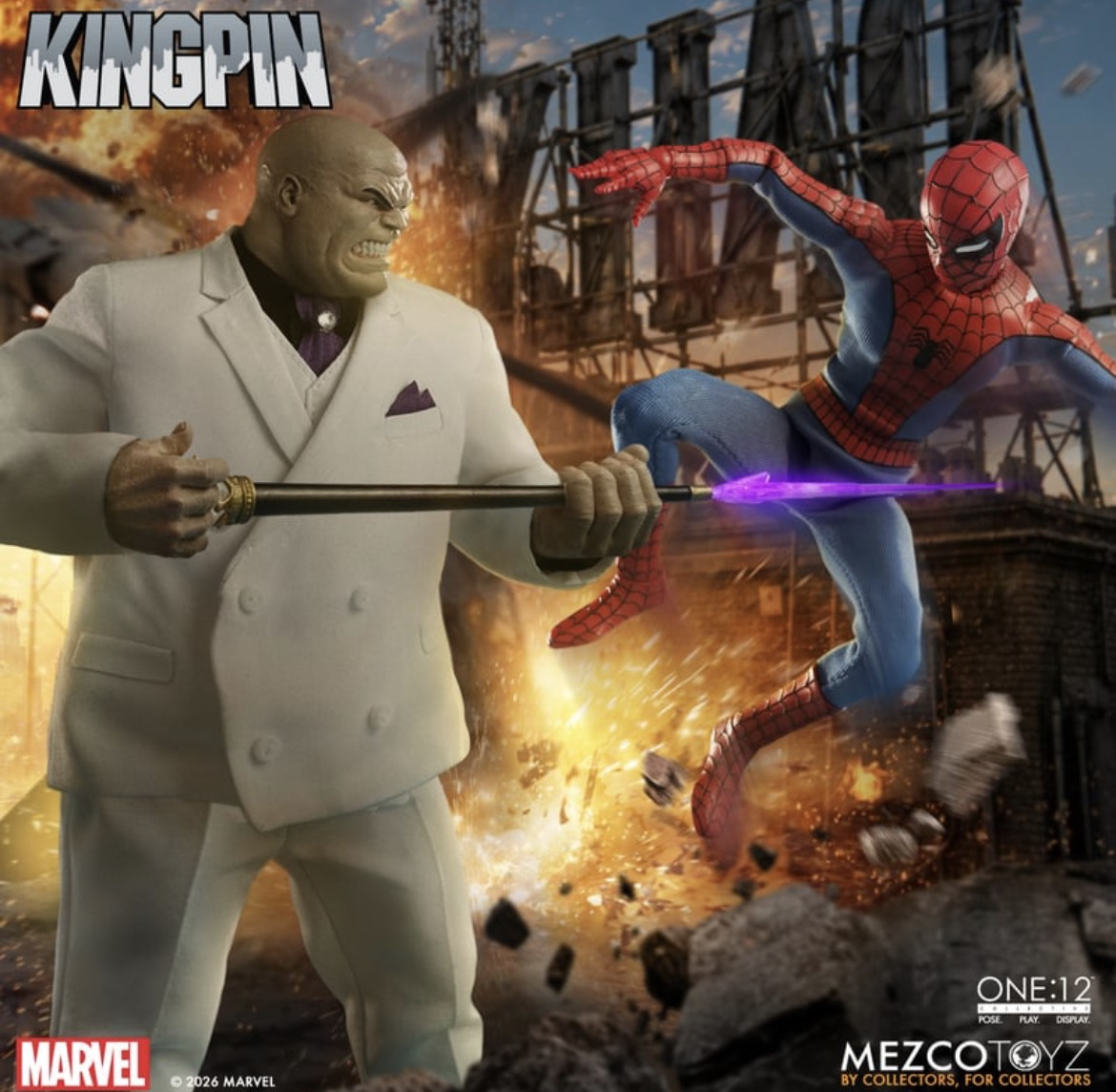 [$145.00] Mezco One:12 Collective Marvel Comics Kingpin Action Figure