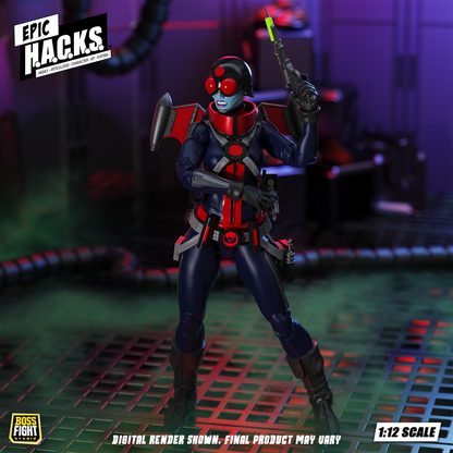 [$39.99] Epic H.A.C.K.S. Mercy Zaleska: Vampiron Secret Service 6-Inch Action Figure