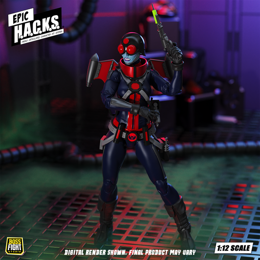 [$39.99] Epic H.A.C.K.S. Mercy Zaleska: Vampiron Secret Service 6-Inch Action Figure