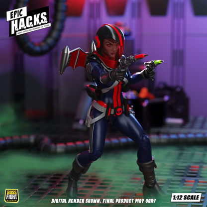 [$39.99] Epic H.A.C.K.S. Mercy Zaleska: Vampiron Secret Service 6-Inch Action Figure