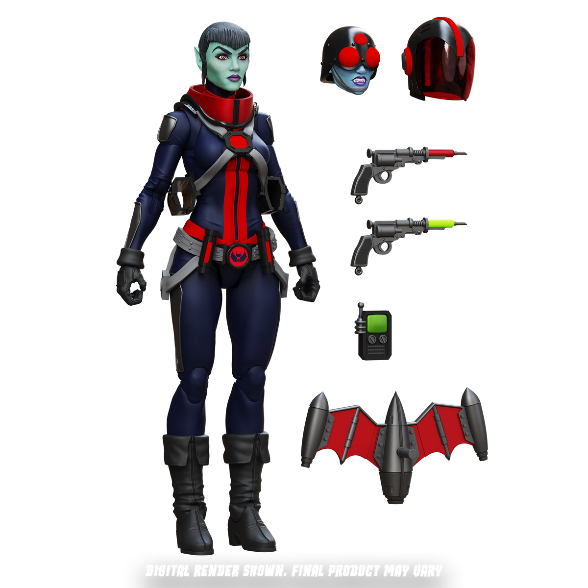 [$39.99] Epic H.A.C.K.S. Mercy Zaleska: Vampiron Secret Service 6-Inch Action Figure