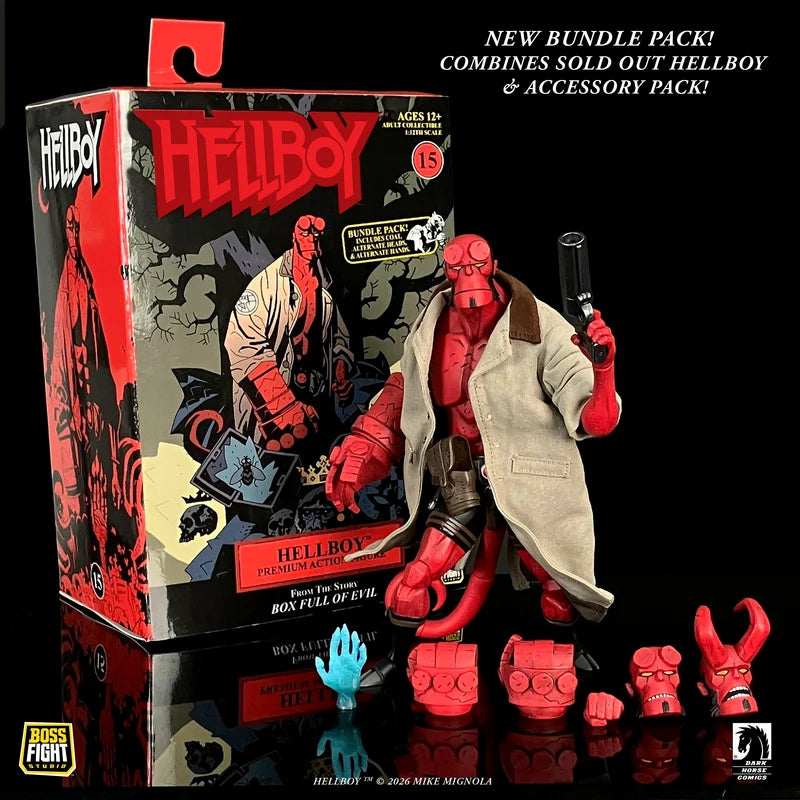 [$79.99] Hellboy Box Full of Evil 1:12 Scale Deluxe Action Figure with Accessories