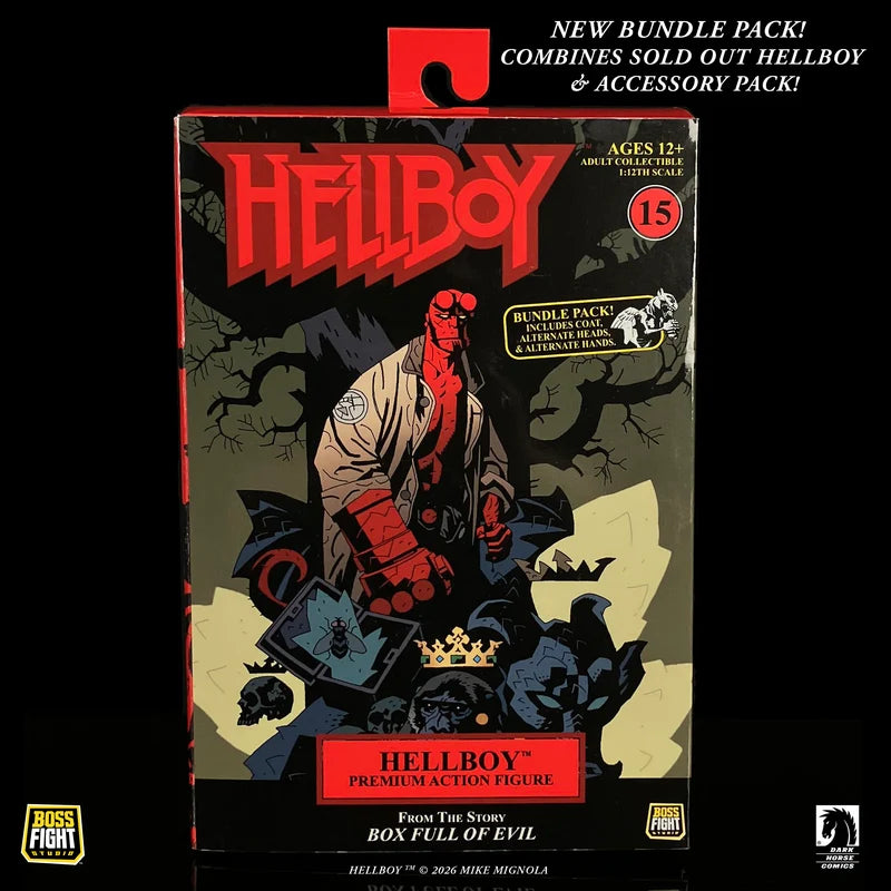 [$79.99] Hellboy Box Full of Evil 1:12 Scale Deluxe Action Figure with Accessories