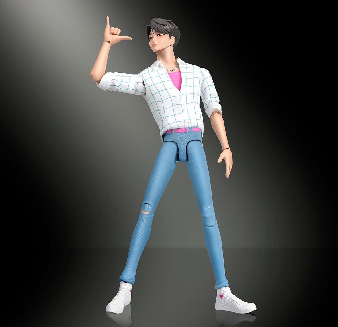 [$23.99] KPop Demon Hunters Saja Boys Jinu “Soda Pop" Action Figure