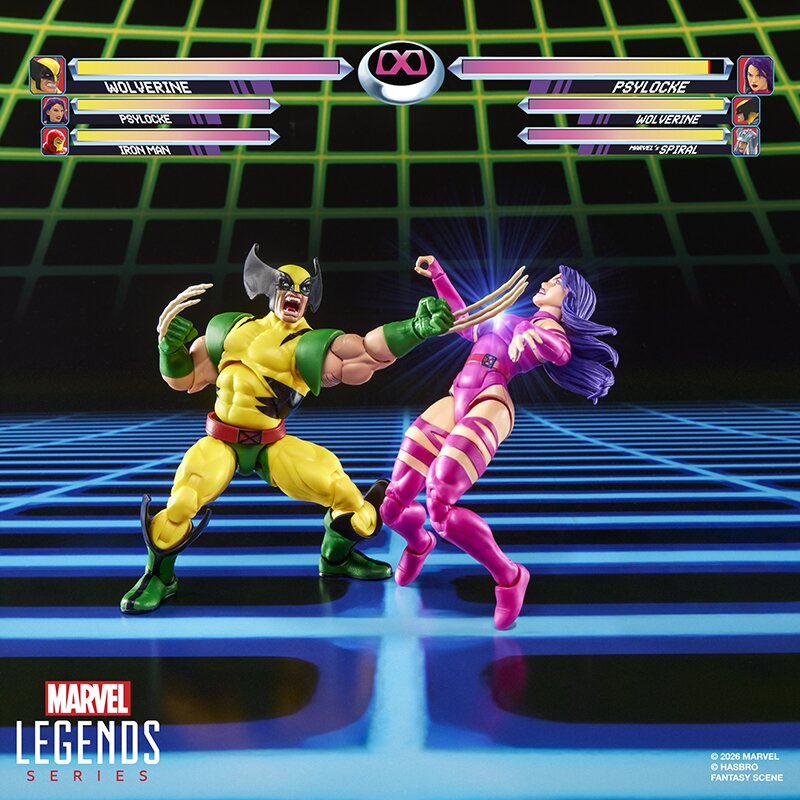 [$55.99] Marvel Legends Marvel Games Wolverine vs Psylocke (Player 3 Variants)