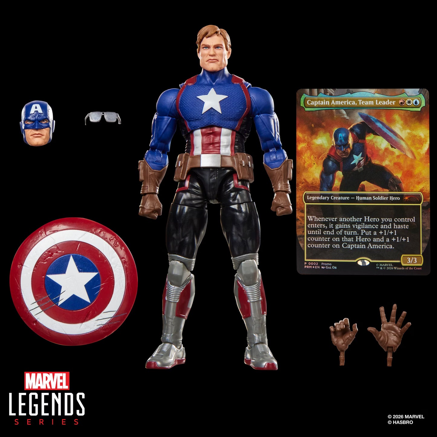[$39.99] Marvel Legends Marvel Super Heroes Magic: The Gathering Captain America (Avengers: Twilight)