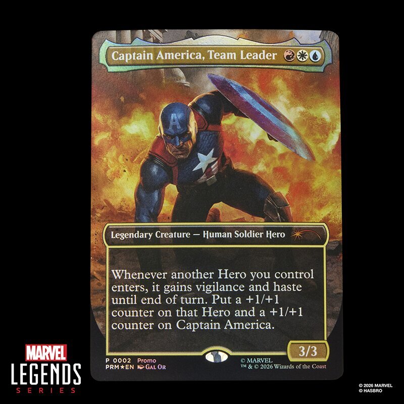 [$39.99] Marvel Legends Marvel Super Heroes Magic: The Gathering Captain America (Avengers: Twilight)