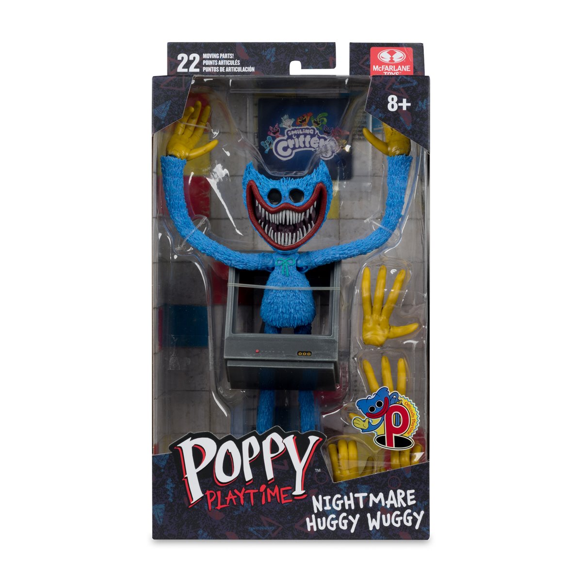 [$29.99] Poppy Playtime Wave 2 Nightmare Huggy 7-Inch Scale Action Figure