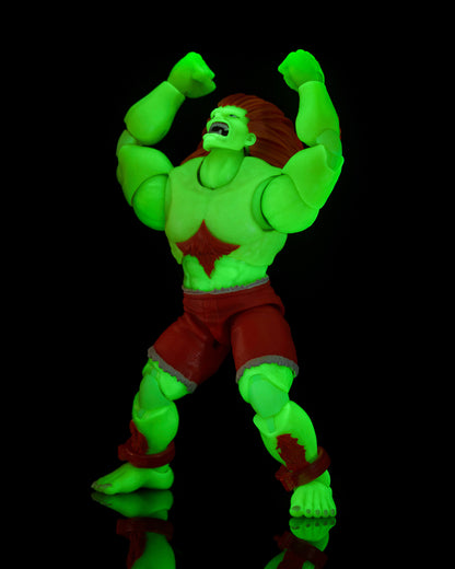 [$39.99] Jada Toys Ultra Street Fighter II Glow in the Dark Blanka (Player 2)