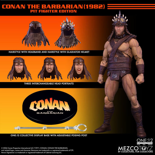 [$116.00] Mezco One:12 Collective Conan The Barbarian (1982): Pit Fighter Edition