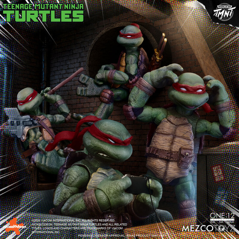 [$350.00] Mezco One:12 Collective Mirage Teenage Mutant Ninja Turtles Set