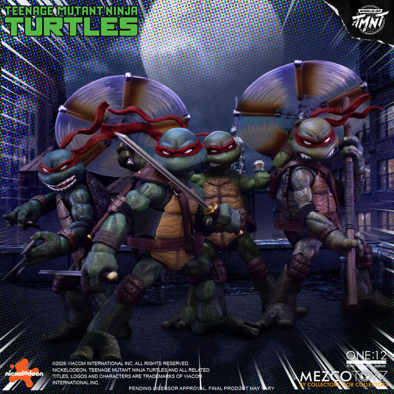 [$350.00] Mezco One:12 Collective Mirage Teenage Mutant Ninja Turtles Set