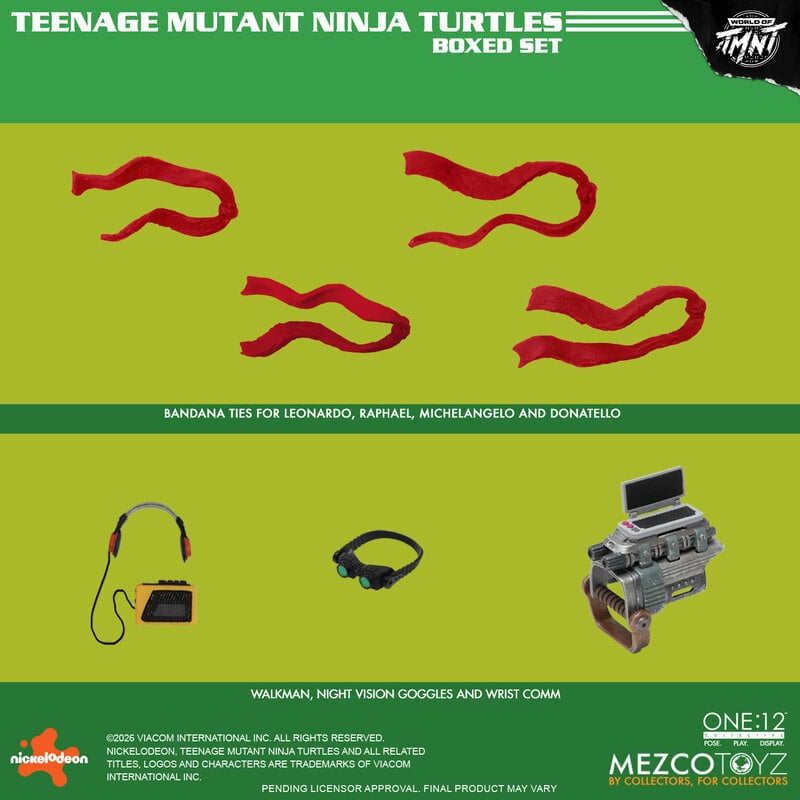 [$350.00] Mezco One:12 Collective Mirage Teenage Mutant Ninja Turtles Set