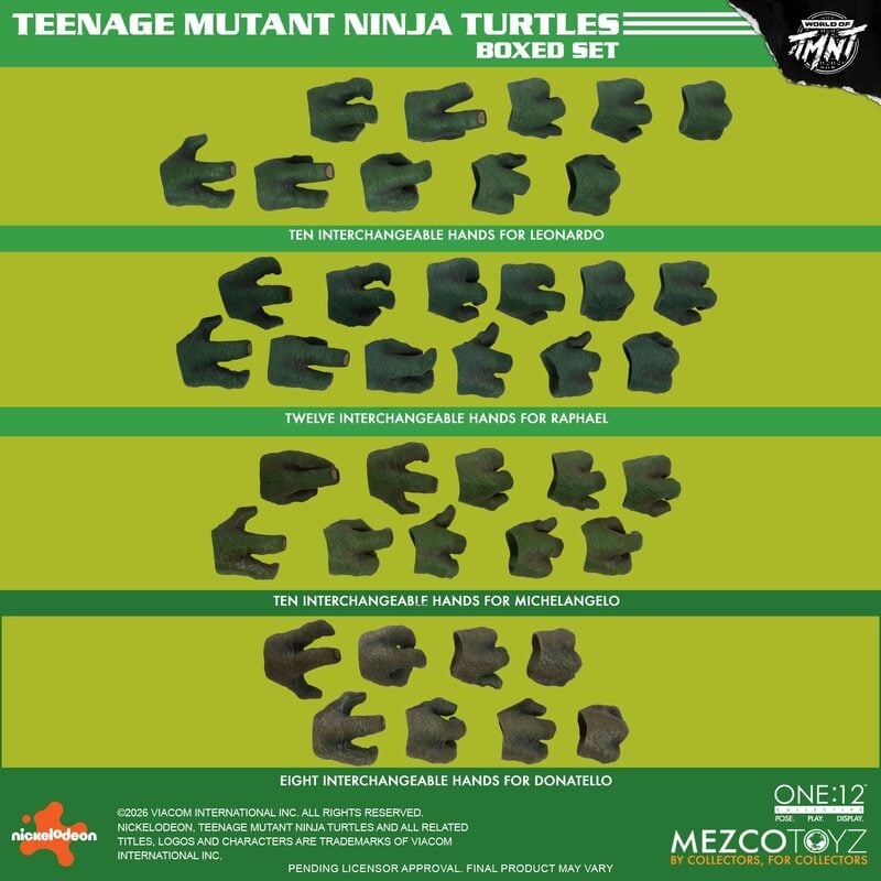 [$350.00] Mezco One:12 Collective Mirage Teenage Mutant Ninja Turtles Set
