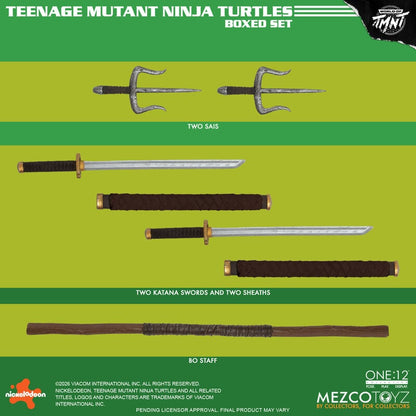 [$350.00] Mezco One:12 Collective Mirage Teenage Mutant Ninja Turtles Set