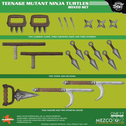 [$350.00] Mezco One:12 Collective Mirage Teenage Mutant Ninja Turtles Set
