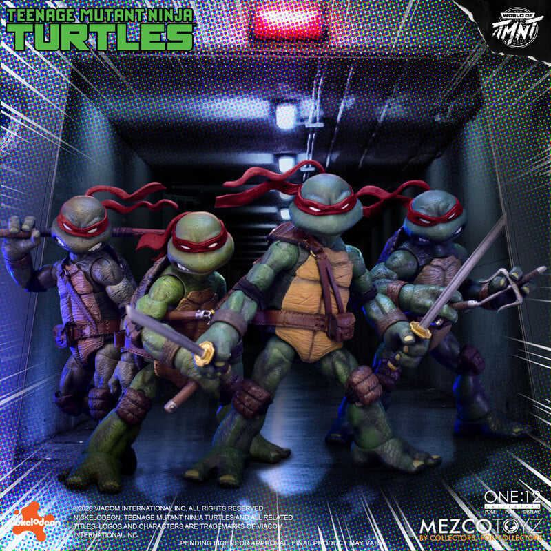 [$350.00] Mezco One:12 Collective Mirage Teenage Mutant Ninja Turtles Set